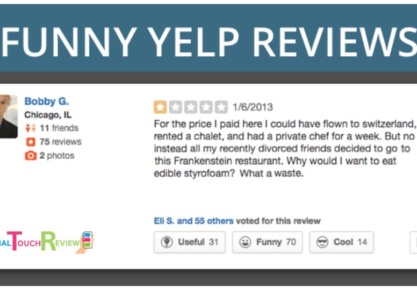 funny yelp reviews